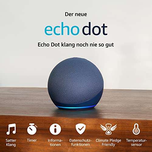 Echo Dot (5. Generation, 2022) | Smarter Lautsprecher mit Alexa für 21,99€ (Prime)