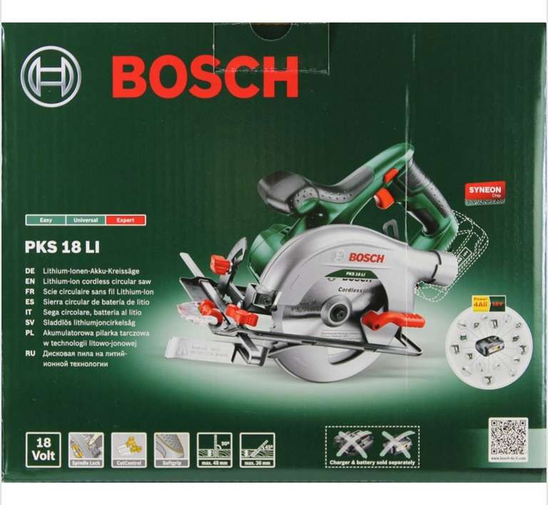 Bosch PKS 18V-LI Akku-Kreissäge Solo 06033B1300, Versandkostenfrei