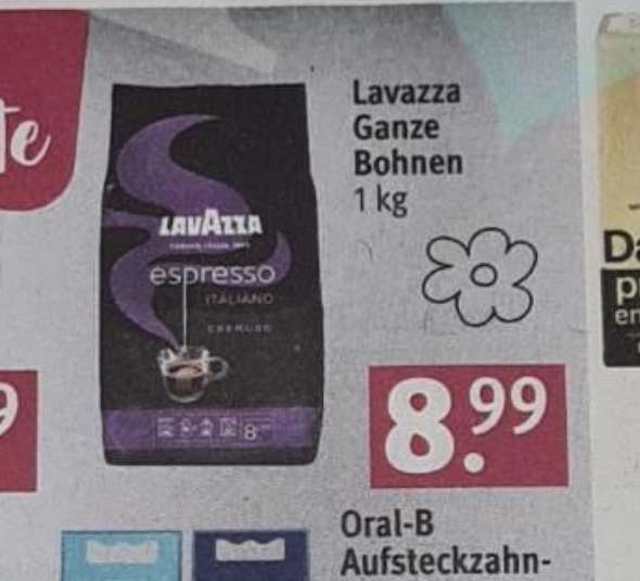 [Rossmann] Lavazza Kaffee verschiedene Sorten 1kg Bohnen für 8.09€ dank 10% Coupon
