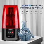 Elegoo Mars 3 Pro Resin 3D-Drucker mit 6,6" (143,43 x 89,6 x 175 mm Bauraum), 4K Mono-LCD (4098 x 2560 Pixel), Aktivkohlefilter