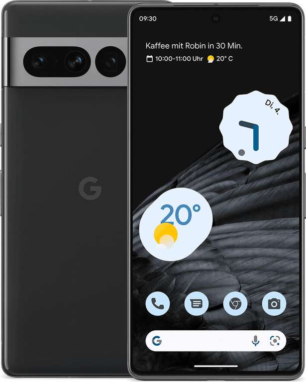 [Young MagentaEINS] Google Pixel 7 Pro 128GB mit Telekom Mobil S 20GB 5G + Telefonie- & SMS-Flat inkl. Schweiz für 24,95€ mtl. + 173,99€ ZZ