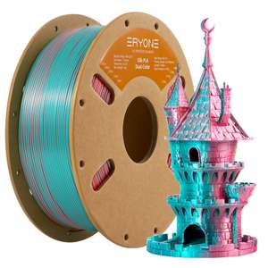 Eryone zweifarbiges Filament (Dual Color) zwei Rollen zum Preis von einer für 3D-Drucker (funktioniert auch mit anderen Materialien)