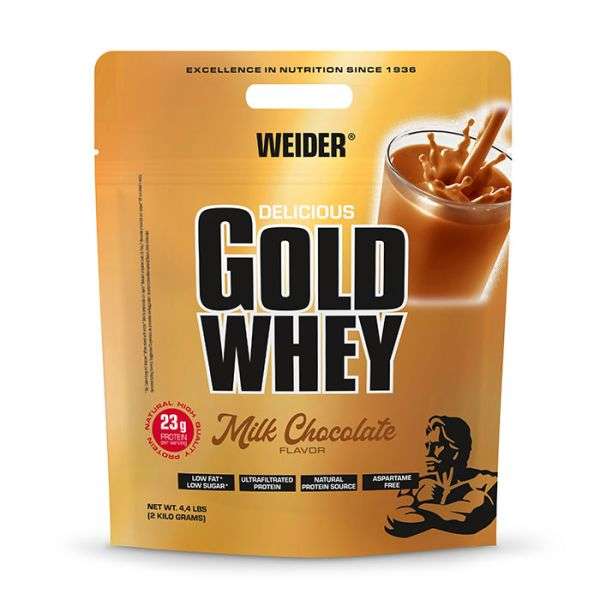 Weider Gold Whey Protein 4 kg Standbeutel Schoko | MHD 07.24 18 Euro/KG