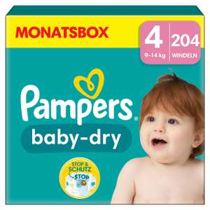 Pampers baby dry Windeln MONATSBOX verschiedene Größen Sparabo