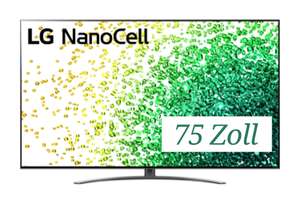 LG 75NANO869 189cm 75 Zoll 4K/ Ultra HD NanoCell 100 Hz, Smart TV Fernseher