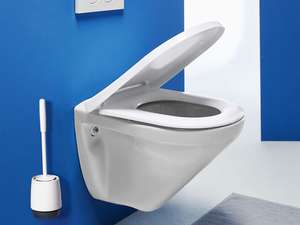 [Lidl ab den 22.8 oder ab sofort online] LIVARNO HOME WC-Sitz, mit Absenkautomatik, weiß, Oval und D-Form