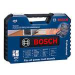 Bosch Accessories Professional 103tlg. Bohrer- und Bit Set Titanium Box (für Holz, Stein und Metall, Zubehör Bohr- und Schraubwerkzeuge)