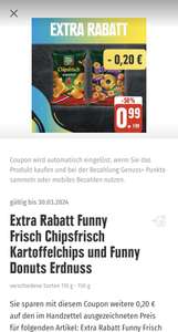 [Edeka App, regional, Edeka Nord] Extra-Coupon für Funny Frisch Chips
