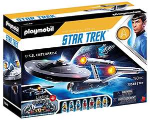 PLAYMOBIL Star Trek 70548 U.S.S. Enterprise NCC-1701, Mit AR-APP, Lichteffekten und Original-Sounds (Amaizon.es)