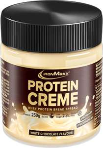 IronMaxx Protein Creme - 31g Eiweiß, cremiger high protein Brotaufstrich. Versch. Sorten 250g. Prime