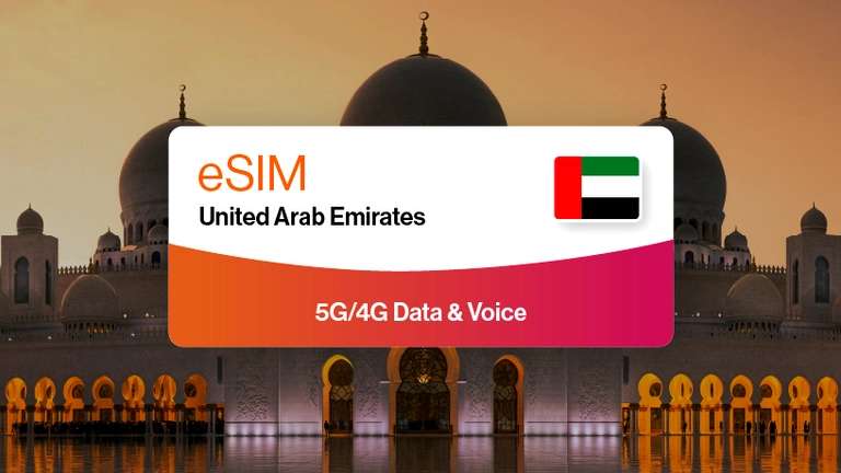 United Arab Emirates Touristen eSIM: 1GB für 1 Tag, eSIM Nr 30 Tage gültig