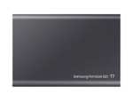 Samsung Portable SSD T7, externe Festplatte, 1 TB, USB 3.2, 1.050 MB/s Lesen, 1.000 MB/s Schreiben, Titan grey