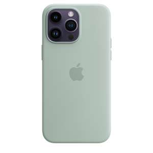 Apple iPhone 14 Pro Max Silikon Case mit MagSafe in Agavengrün