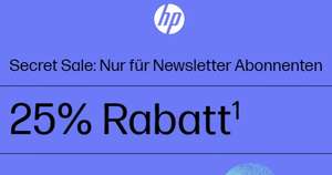 25% Rabatt im HP Online Shop