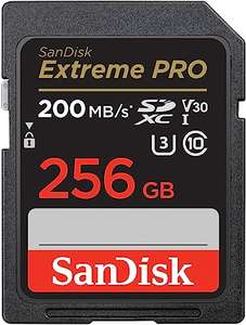 [Amazon Prime] SanDisk Extreme PRO SDXC UHS-I 256 GB (V30, Lesen 200 MB/s, U3, 4K UHD Videos