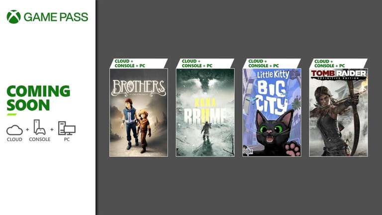 [Xbox Game Pass Mai] Kona II: Brume, Little Kitty Big City, Tomb Raider: D.E., Brothers: ATOTS, ...