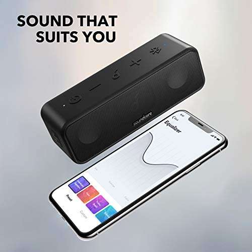 Soundcore 3 Bluetooth Lautsprecher, 24 Stdn. Akku , IPX7 Wasserschutz (Alle Farben)
