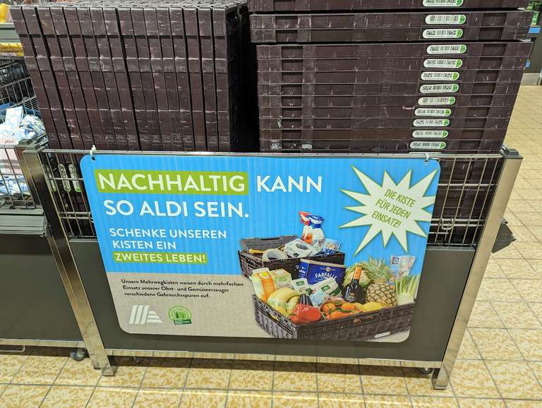 [ALDI Süd Filiale Schönenberg-Kübelberg und Lauterecken] - gebrauchte Gemüsekisten - Euronorm Klappboxen [LOKAL] evtl. bundesweit