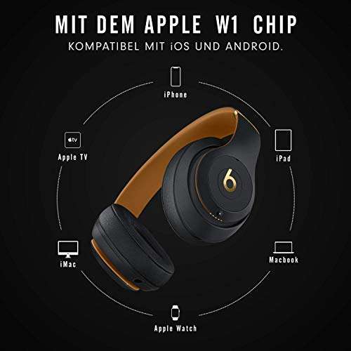 Top Preis Beats Studio3 Over-Ear Bluetooth Kopfhörer mit Noise-Cancelling – Apple W1 Chip, Bluetooth der Klasse 1, aktives Noise-Cancelling