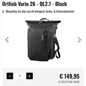 Ortlieb Vario 26 - QL2.1 - Black