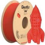 6kg GratKit High-Speed PLA 3D-Drucker Filament (11,97€/kg) 1,75mm ±0,03mm in Grau, Schwarz oder Weiß