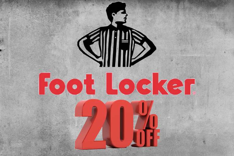 [Foot Locker] 20% auf fast Alles + Gratis Versand - KEIN MINDESTBESTELLWERT - mit kostenloser FLX Registrierung