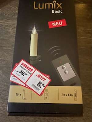 "Toom lokal Jülich" Lumix LED-Schaftkerzen 'Basic Mini'
