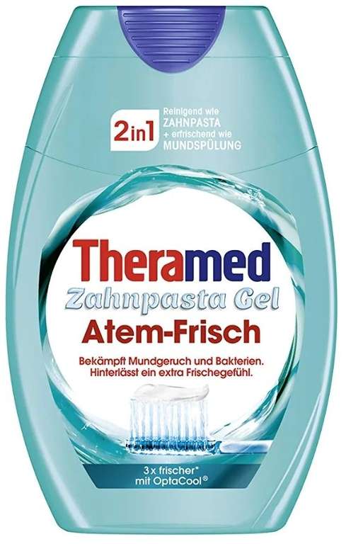 (Prime Spar-Abo) Theramed Zahnpasta Gel, Non-Stop Weiß, Original-Frisch oder Atem-Frisch, 75 ml