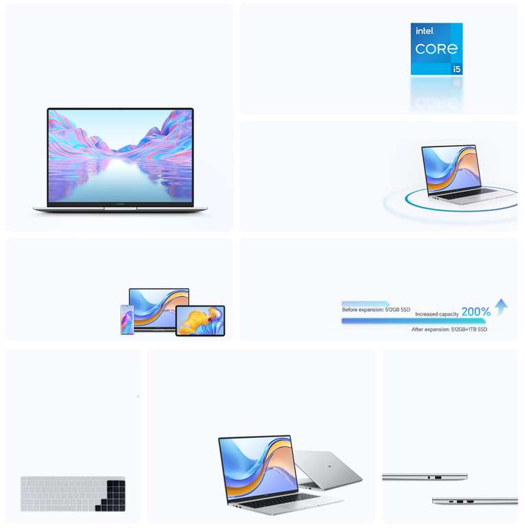HONOR MagicBook X 16 - Intel i5-12450H Windows 11 16+512GB - zusätzlich Shoop möglich!