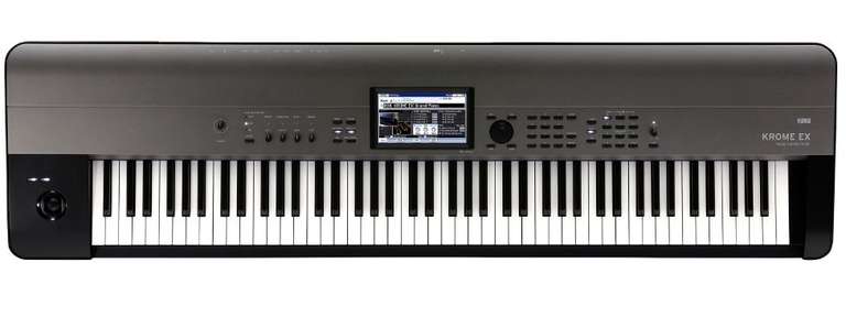 Korg B2-BK Digital Piano, 88 Tasten mit Hammermechanik für 381€ | Korg Krome EX-88 Music Workstation für 829€