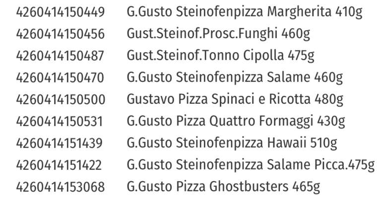 GUSTAVO GUSTO gr. Pizza in 9 Sorten (410g-510g) bei REWE (evtl. zstzl. Rabatt)