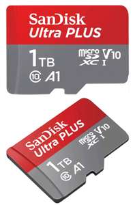 SANDISK Ultra PLUS microSDXC‐UHS‐I‐Karte, Micro-SDXC Speicherkarte, 1 TB, bis zu 160 MB/s, Versandkostenfrei