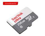 SANDISK Ultra, Speicherkarte, Micro-SDXC microSD Extended Capacity (microSDXC), 256 GB, 100, Versandkostenfrei