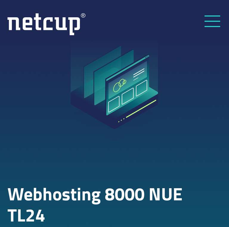 Netcup Webhosting 8000 NUE TL24 für dauerhaft 6,20€ mtl.