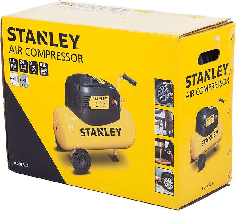 Stanley D 200/8/24 Ölfreier Kompressor 24L, 1,5kW, max. 8bar Druck