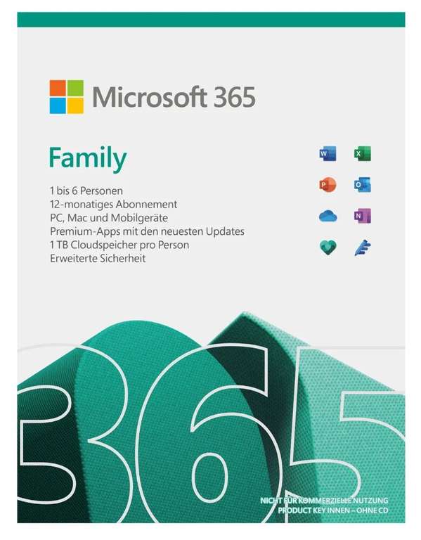 Microsoft 365 Family 27 Monate für 99€
