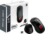 MSI Clutch GM41 Lightweight Wireless Gaming-Maus (PixArt PAW 3370 bis 20.000dpi, Omron D2FC-F-K 60M, kabellos oder Micro-USB, RGB, 74g)