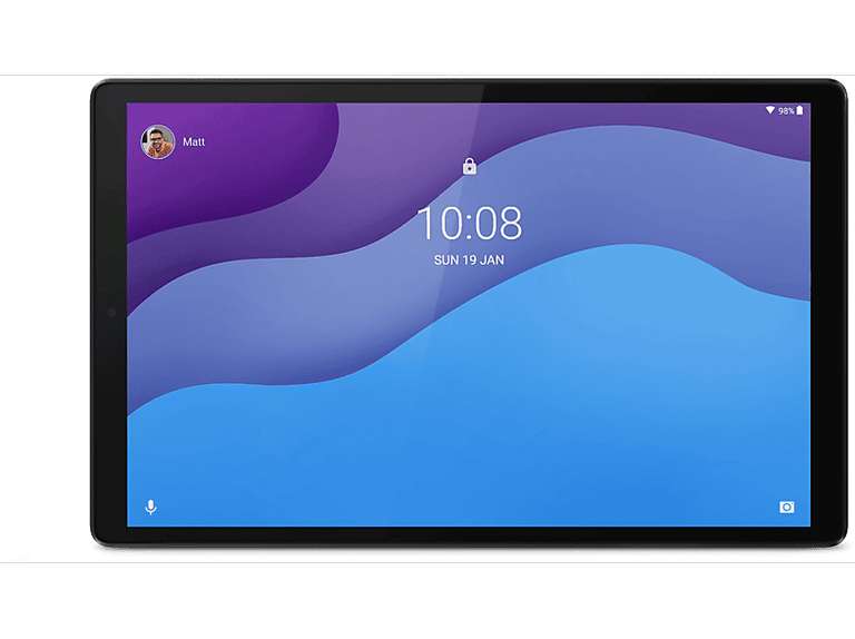 LENOVO Tab M10 HD (2. Generation) mit transparenter Schutzhülle, Android 11 Tablet, 32 GB, 10,1 Zoll, Iron Grey
