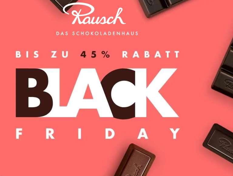 [Rausch Schokolade] VIP Sale bis zu 45% Rabatt am Black Friday (lokal Berlin + Online) // Pralinenkugeln 9,90€ statt 18,00€