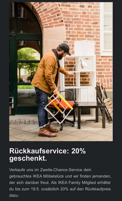 (Ikea Family Mitglieder) 20% Rabatt auf Zweite Chance Markt