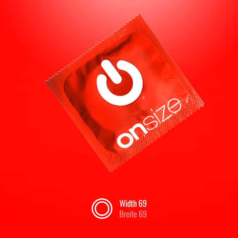 ONsize Kondome I z.B. 69 mm Breite I 50 Stück I dünne 0,07 mm Wandstärke I Premium Kondome hauchzart [PRIME/Sparabo]