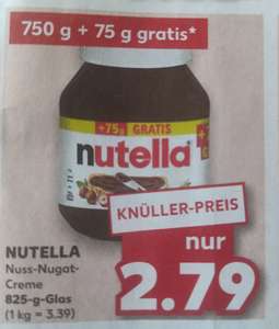 [OFFLINE Kaufland] NUTELLA 825gramm (1kg 3,39€)