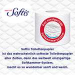 [Prime Spar-Abo] Softis 4-lagiges Toilettenpapier, 45 Rollen-Packung (5 x 9 Einzelpackungen), 100 Blatt pro Rolle