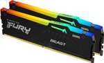 Kingston FURY Beast Kit 32GB 2x16GB - DDR5 5600CL36 - RGB €161.86 - Hynix-M - Übertaktbar 6000CL30/28