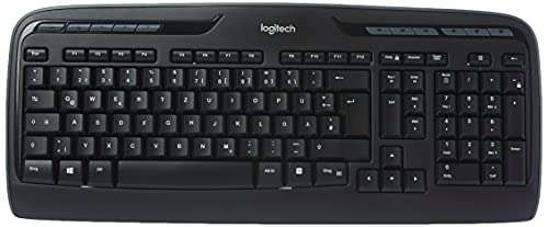 Logitech MK330 Kabelloses Tastatur-Maus-Set, 2,4 GHz USB-Empfänger, 12-24 Monate Batterielaufzeit, QWERTZ - Schwarz OTTO UP / 18€ PRIME