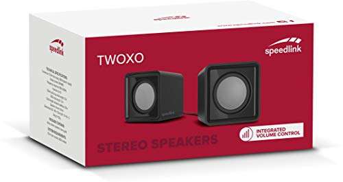 Speedlink TWOXO Stereo Speakers - USB-Lautsprecher mit Klinkenstecker für PC/Notebook (Prime/Saturn MM Abh.)
