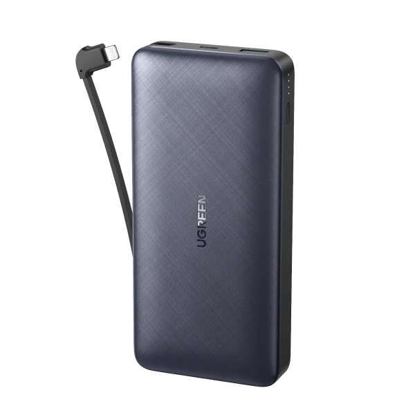 Ugreen 20.000mAh Power Bank mit USB 20W Power Delivery , Quick Charge 3.0 und Lightning