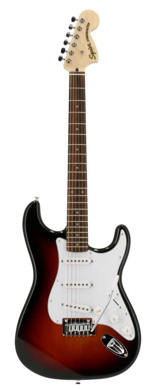 Musikinstrumente Sammeldeal Teil 2 (16), z.B. Squier Affinity Series Stratocaster E-Gitarre, 3-Color Sunburst 145,35€ [Bax-Amazon]
