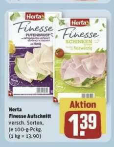 REWE: Herta Finesse 100gr. versch.Sorten 1,39€ (statt 2,49€)