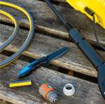HAZET Taschenmesser Outdoor mit hochwertiger Edelstahl-Klinge, Aluminium-Griff mit Fingermulden für Einsatz in Werkstatt, PRIME